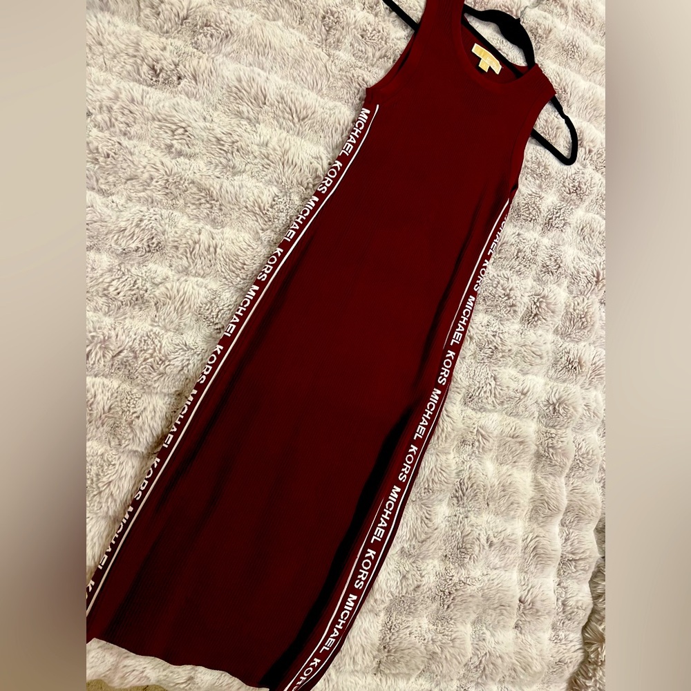 Michael Kors Midi Burgundy Dress